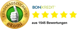 eKomi Bewertungen von Bon-Kredit